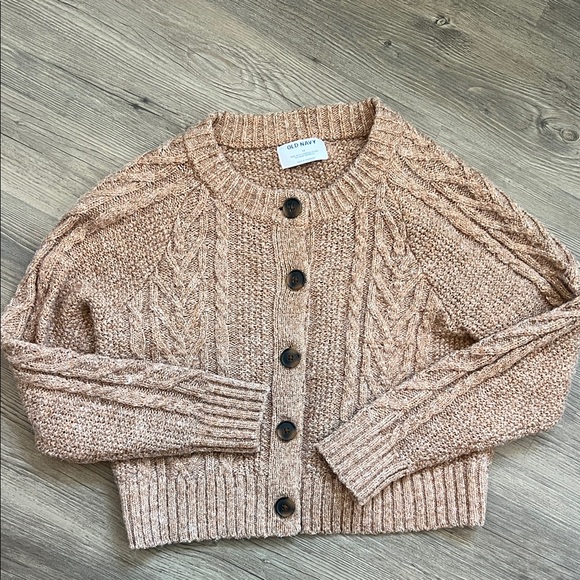 Old Navy Women's Brown Cable Knit Cardigan - Picture 1 of 3